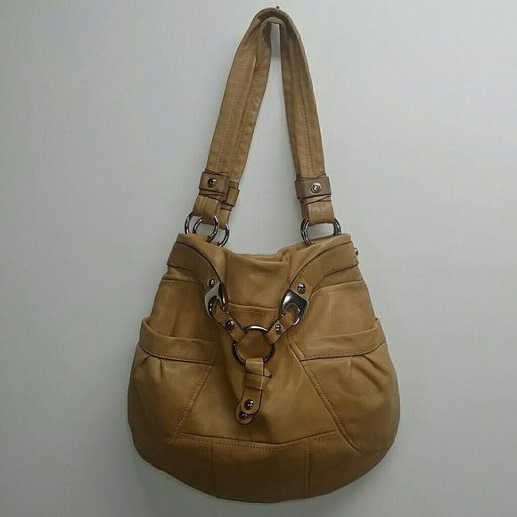 b. makowsky Handbags - B Makowsky Soft Tan Leather Satchel Bag Purse
